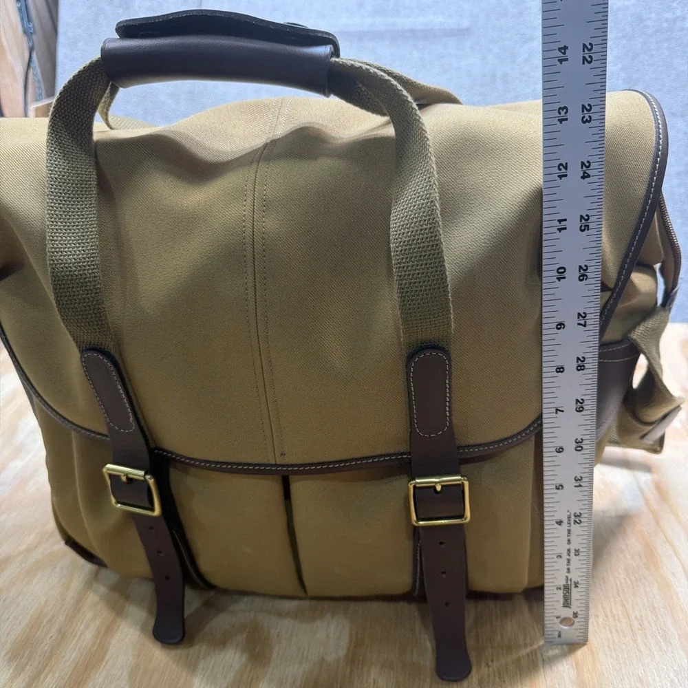 Billingham‎ Camera Bag Khaki Canvas Leather Trim w Superflex Inserts Pouch
